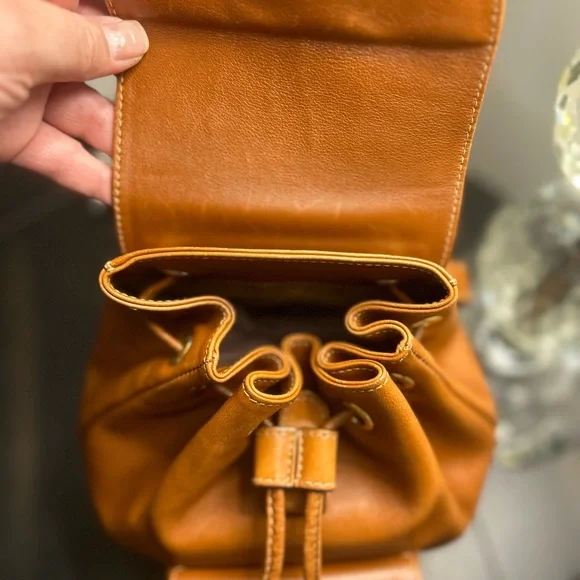 Gucci Bamboo Drawstring Leather Backpack GORGEOUS!!! - Picture 13 of 15